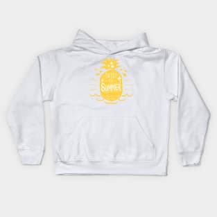 Enjoy Your Summer Yellow Pineapple - Inspirational Kids Hoodie